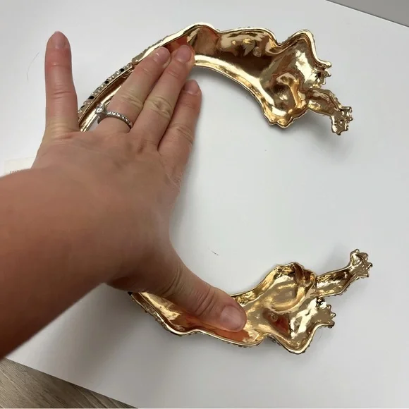 NWT โ๏ธ๐คโ๏ธ NATASHA GREEN EYED TIGERS STATEMENT NECKLACE - Picture 8 of 13